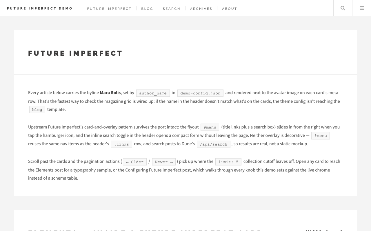 Future Imperfect screenshot