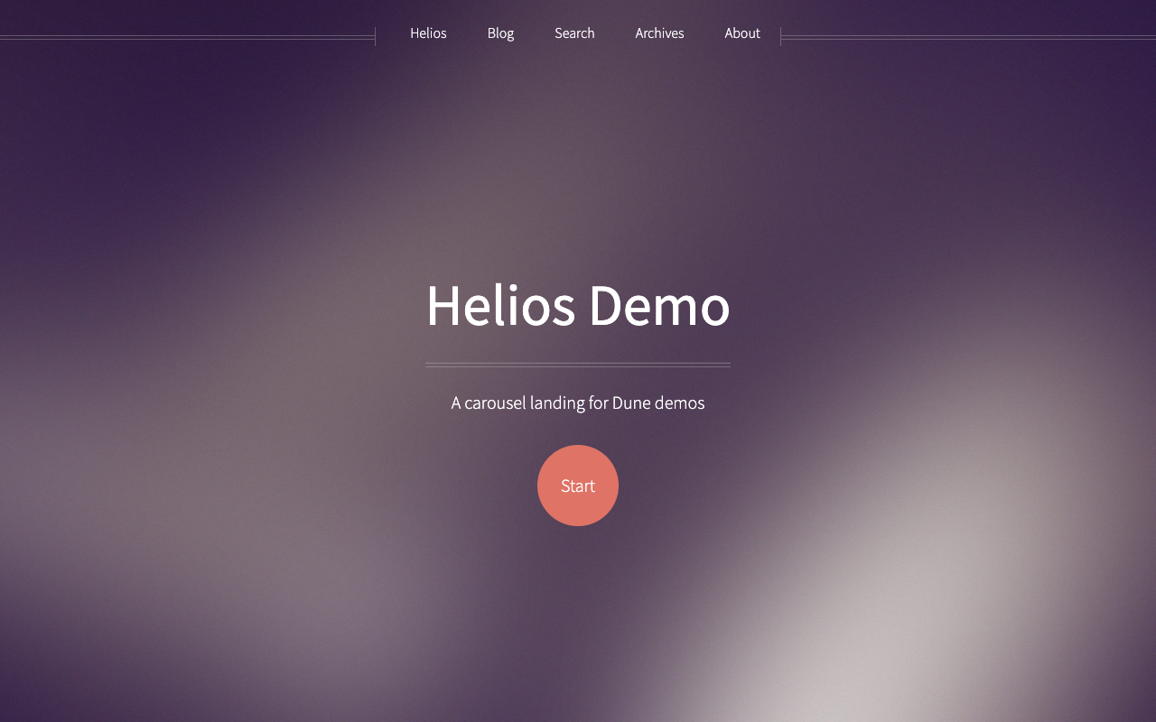 Helios screenshot