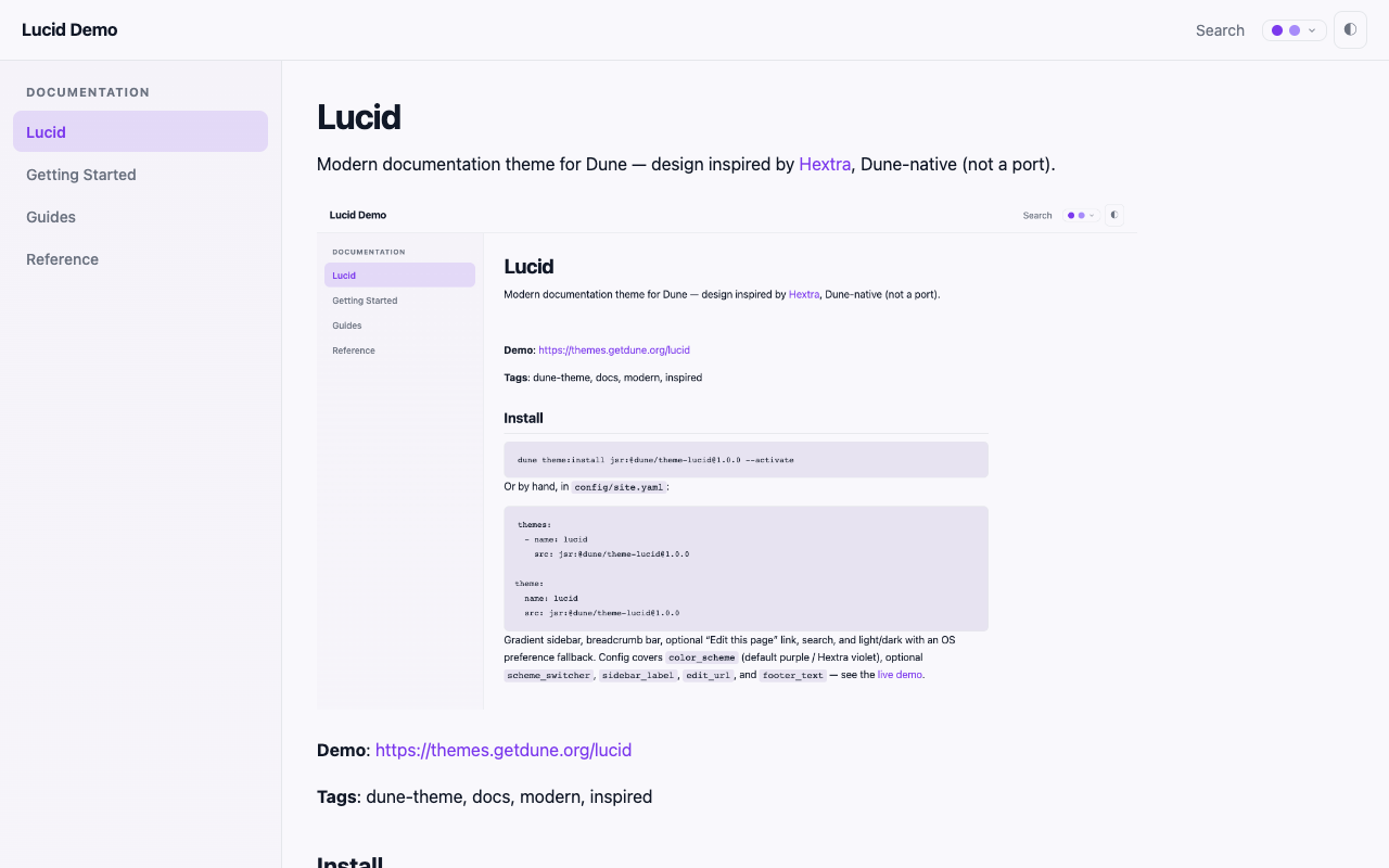 Lucid screenshot