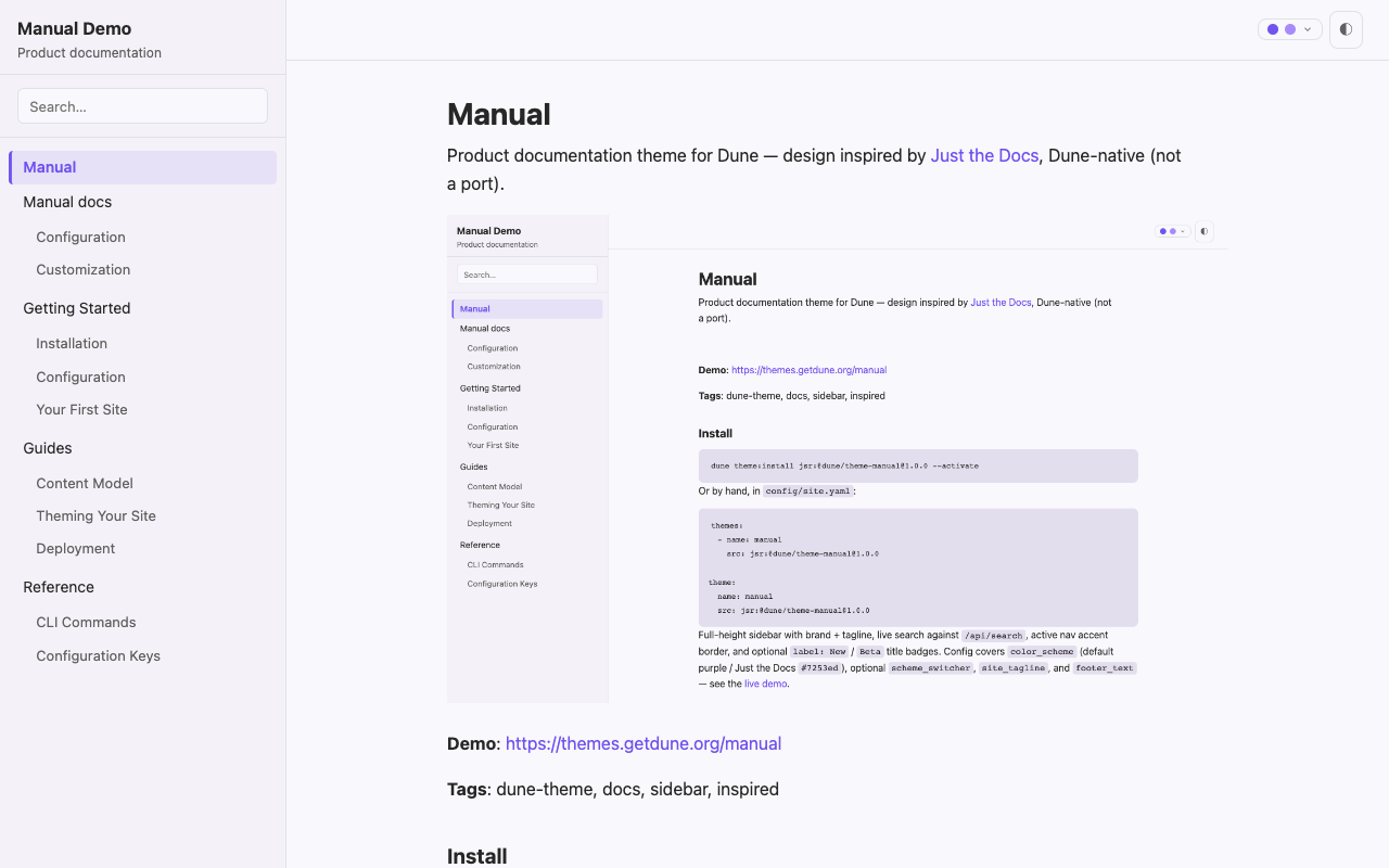 Manual screenshot