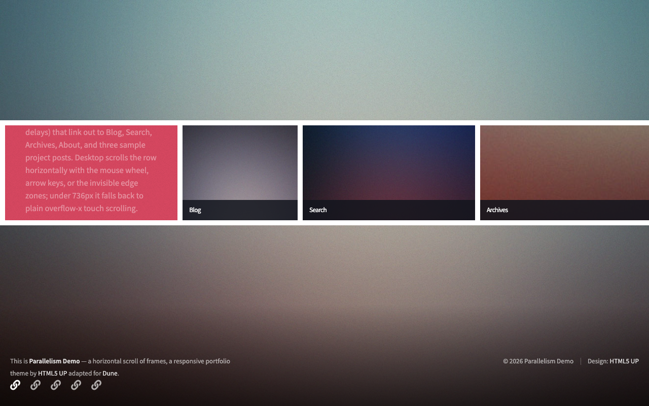 Parallelism screenshot