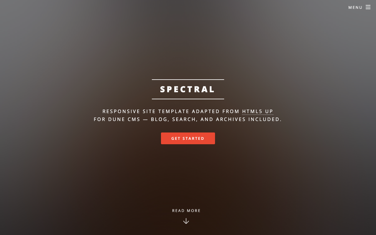 Spectral screenshot