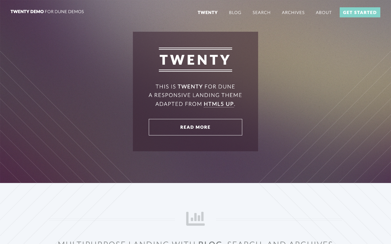 Twenty screenshot